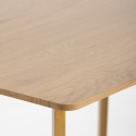 Matbord 120x80cm vit eller trä bordsskiva Skandinavisk stil Valk Mått