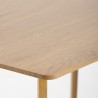 Matbord 120x80cm vit eller trä bordsskiva Skandinavisk stil Valk Mått