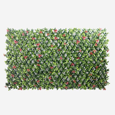 Konstgjord trädgårdshäck, utdragbar spaljé 200x100cm växter Salix Kampanj