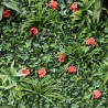 Konstgjord vintergrön häck 100x100cm 3D trädgårdsväxter Lemox Rea