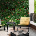 Konstgjord vintergrön häck 100x100cm 3D trädgårdsväxter Lemox Försäljning