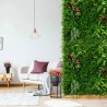 Konstgjord 3D-häckpanel 100x100cm realistiska växter Cerrum Erbjudande