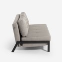 2-sits bäddsoffa modern design tyg vardagsrum Bellamy Mått