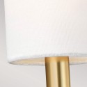 Vägglampa med vit tygskärm Elegant modern Brianna1 Modell