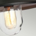 Hängande lampa i metall för utomhusbruk industriell stil Klampenborg8 Modell
