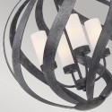 Ljuskrona i modern design med 4 lampor Blacksmith Erbjudande