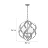 Ljuskrona i modern design med 4 lampor Blacksmith Katalog