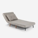 Set med 2-sits bäddsoffa och hopfällbar fåtölj skandinavisk stil Sienna Modell