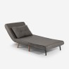 Set med 2-sits bäddsoffa och hopfällbar fåtölj skandinavisk stil Sienna Mått