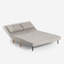 Set med 2-sits bäddsoffa och hopfällbar fåtölj skandinavisk stil Sienna 