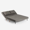 Set med 2-sits bäddsoffa och hopfällbar fåtölj skandinavisk stil Sienna 