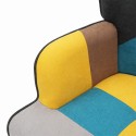 Ställ fåtölj patchwork + fotpall skandinavisk stil Chapty Plus Egenskaper