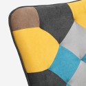 Ställ fåtölj patchwork + fotpall skandinavisk stil Chapty Plus Kostnad