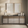 Modern skänk med 4 dörrar vardagsrum kök 206x40x86cm Solna Erbjudande
