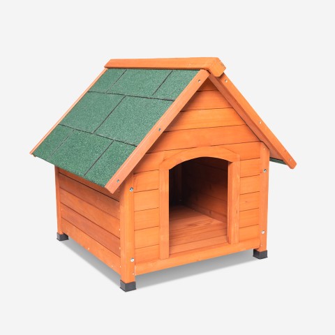 Doghouse för utomhusbruk i trä liten storlek 72x76x73cm Buddy Kampanj