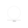 SMIDMUR M Badrumsspegel med LED-belysning, rund 60 cm, svart ram Rabatter