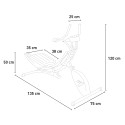 HAWK Magträningsmaskin för hemmabruk med pedaler för konditionsträning Modell