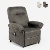 Recliner Fåtölj med massagefunktion fotstöd USB-port Noemi Kampanj
