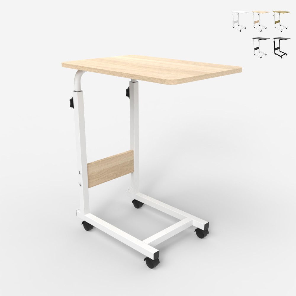 ENDY Höj- och sänkbart sidobord med 4 hjul