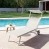 Solsäng Trädgård Strand Pool Med Hjul I Aluminium Alabama Bestånd