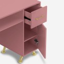 DORYS Manikyrhörnbord för kosmetolog och nageltekniker Vit/rosa Egenskaper