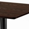 Set trä metall bord Horeca 90x90cm 4 stapelbara stolar bar restaurang Yanez 