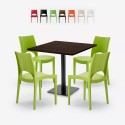 Set bord 90x90cm Horeca 4 stapelbara stolar bar restaurang Prince Kostnad