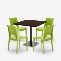 Set bord 90x90cm Horeca 4 stapelbara stolar bar restaurang Prince 