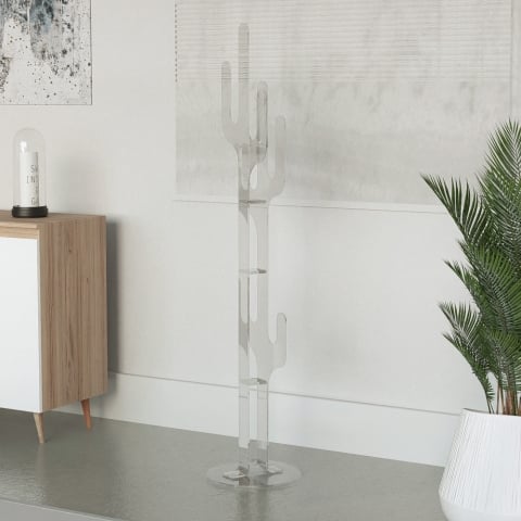 Designklädpinne för golv Transparent Minimalistisk Kaktus Lithops Kampanj