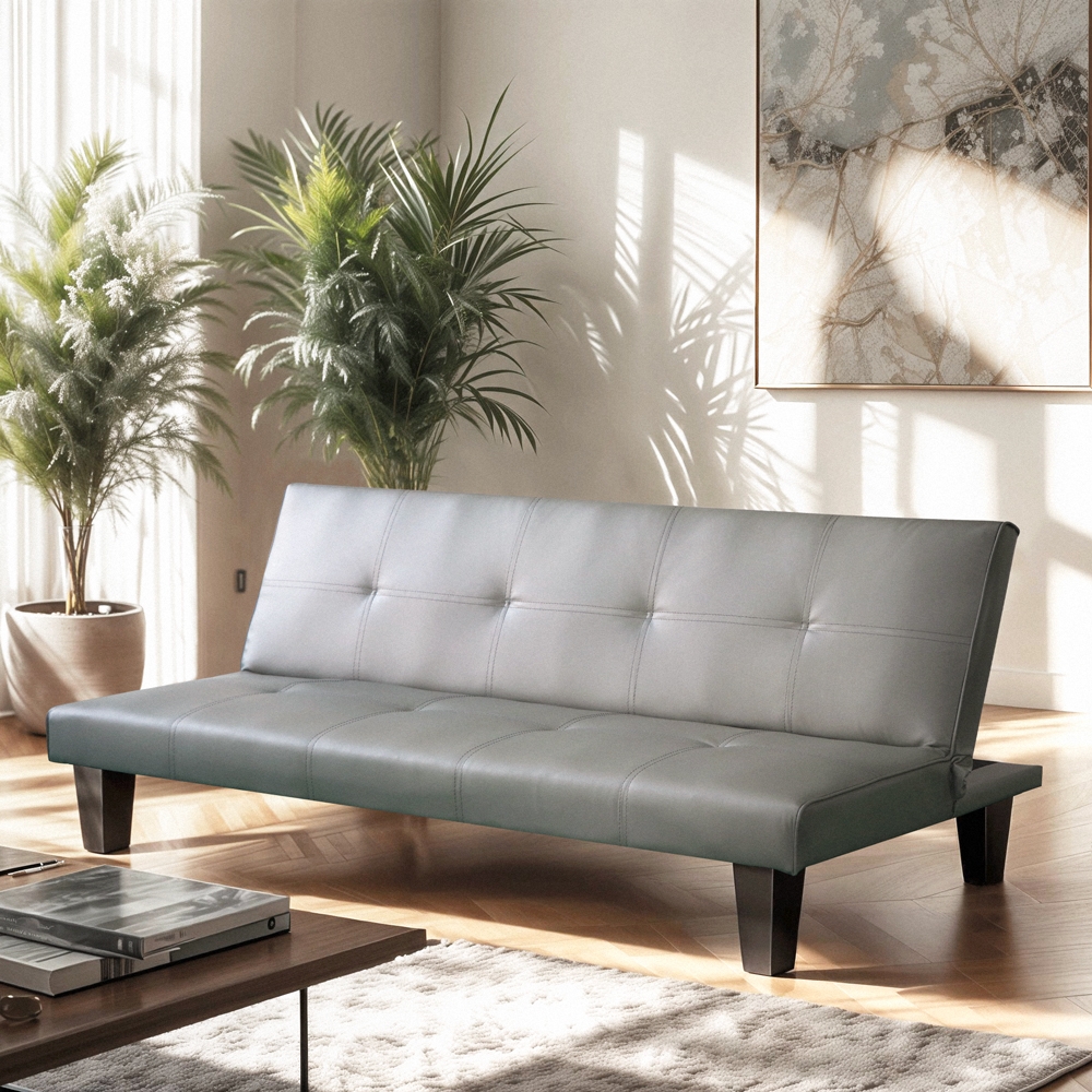 2 -sits bäddsoffa klick klack öppning modern design konstläder Neluba Lux