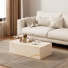 Soffbord med modern design i marmoreffekt 90x50x28cm Mahner Rea