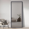 HEIMA Vägg-/golvspegel 180x80 cm i modern design med mörkgrå ram Rea
