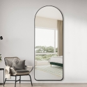 SELUR Väggspegel i modern design med svart ram 170x65 cm Katalog