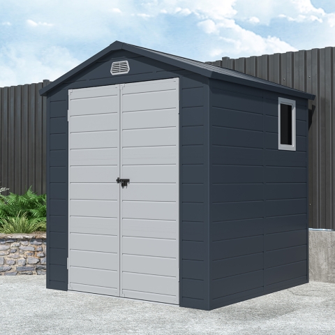Casetta verktygsförvaring i polypropen för trädgård 192x190x219cm Bracciano Kampanj