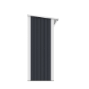 Vedskjul för trädgård utomhus i metall 182x89x190cm Vipiteno Rabatter