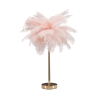 Bordslampa med fjäderlampskärm och 2 ljuspunkter Palm S Modell
