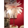 Bordslampa med fjäderlampskärm och 2 ljuspunkter Palm S Val