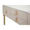 Konsolbord för entré med 3 lådor och gyllene ben 100x40cm Glamour Bestånd