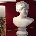 Klassisk dekorativ byst i polyresin 34 cm Woman Försäljning