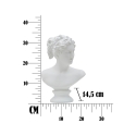 Klassisk dekorativ byst i polyresin 34 cm Woman Katalog