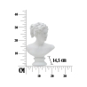 Klassisk dekorativ byst i polyresin 34 cm Woman Katalog