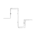 Modern designhylla i transparent plexiglas VA-ET-VIENT 3 Kampanj