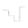 Modern designhylla i transparent plexiglas VA-ET-VIENT 4 Bestånd