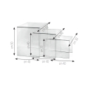 TRIX Set om 3 soffbord i transparent plexiglas Kostnad