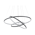 KERING Taklampa med flätade ringar med LED-ljus Ø 80 cm Kampanj
