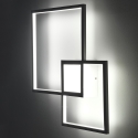 RHOS Geometrisk LED-vägglampa i modern design Mått