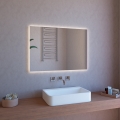 ETR109 Bakgrundsbelyst badrumsspegel 100x70 cm med LED och bluetooth-högtalare Kampanj