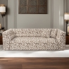 Modern 3-sits soffa i mönstrat tyg med kuddar 235 cm Cady 3 Kampanj