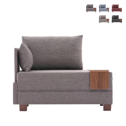 Modern chaiselongue-fåtölj med integrerat bricka Fly Left Kampanj