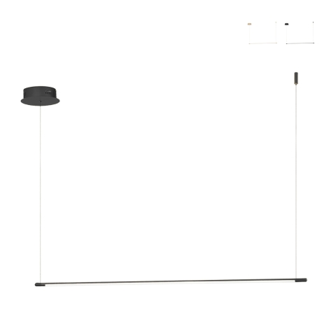 Hängande LED-ljusstavslampa i metall 120cm Genius L Kampanj